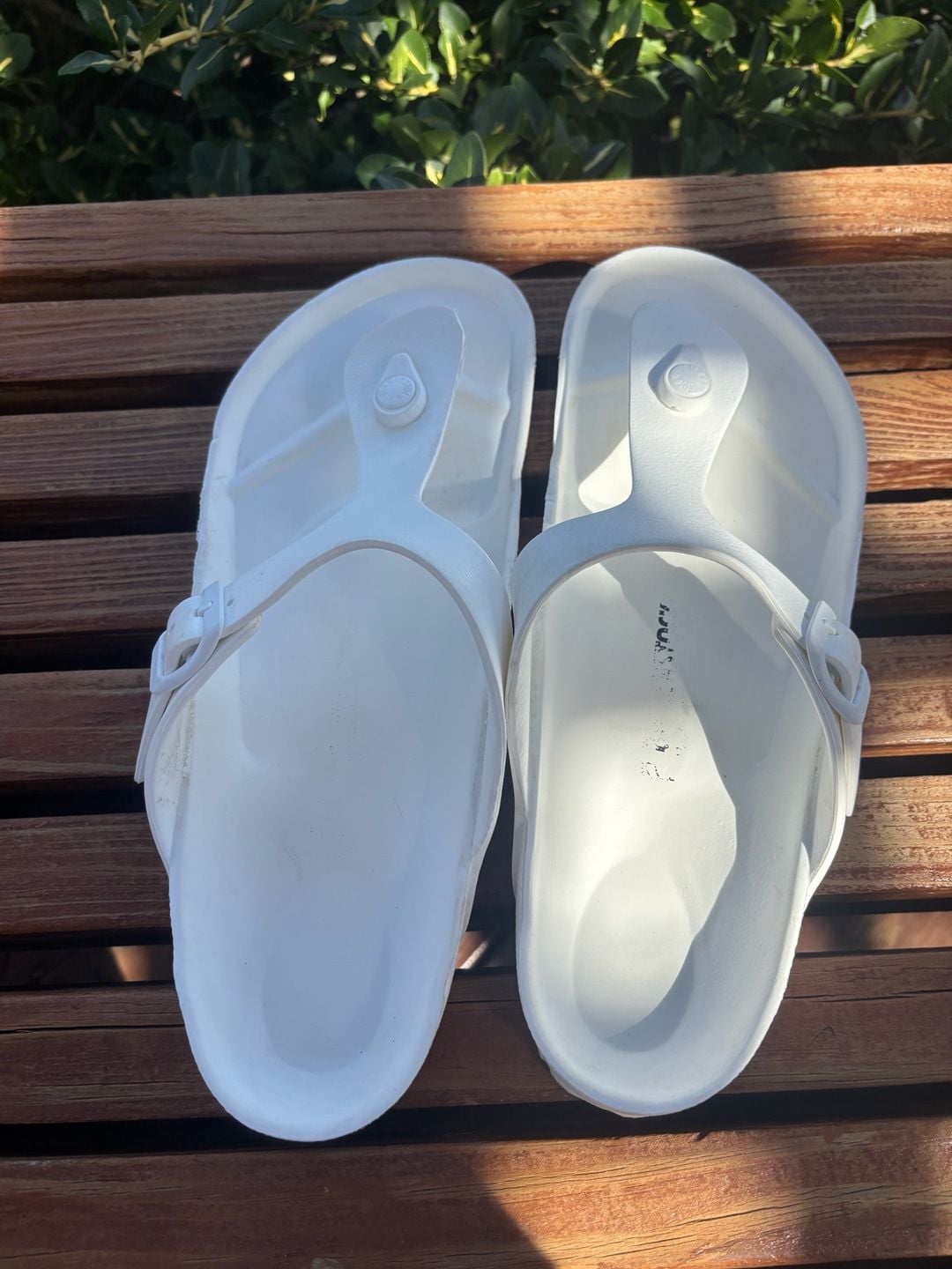 Birkenstock Gizeh EVA Size 42 White Thong Sandals 4
