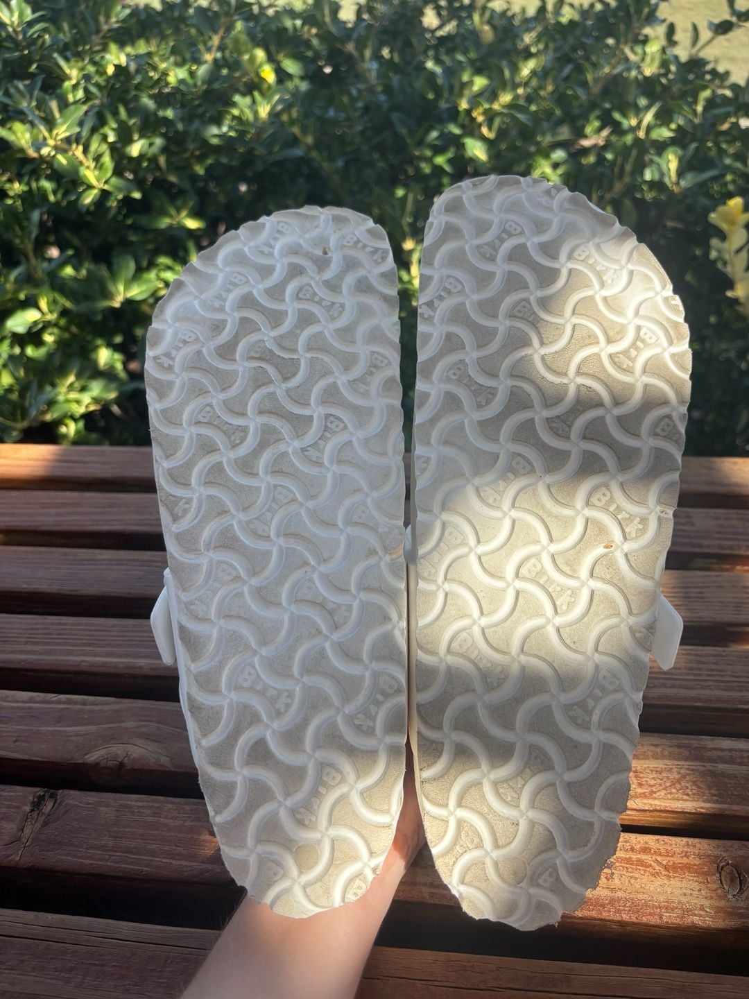 Birkenstock Gizeh EVA Size 42 White Thong Sandals 7
