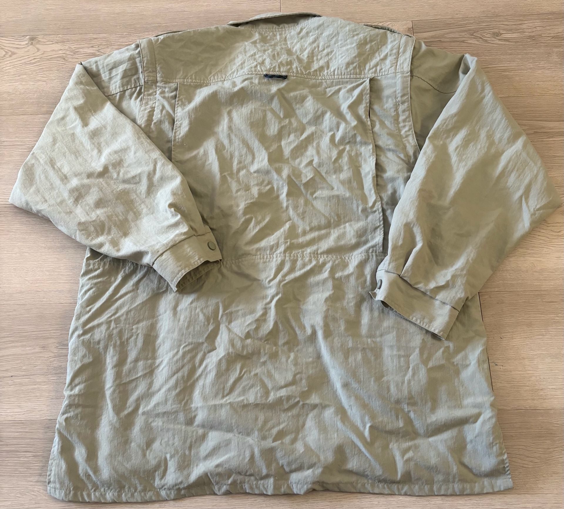 ExOfficio Utility Jacket Size L Khaki Nylon Adventure Travel Fishing 5
