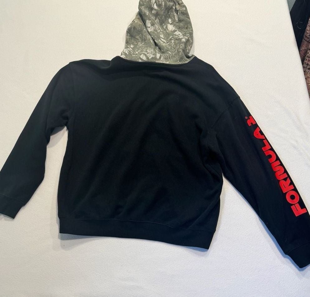 Formula 1 F1 Hybrid Apparel XL Black Camo Hood Zip Up Hoodie Racing 4