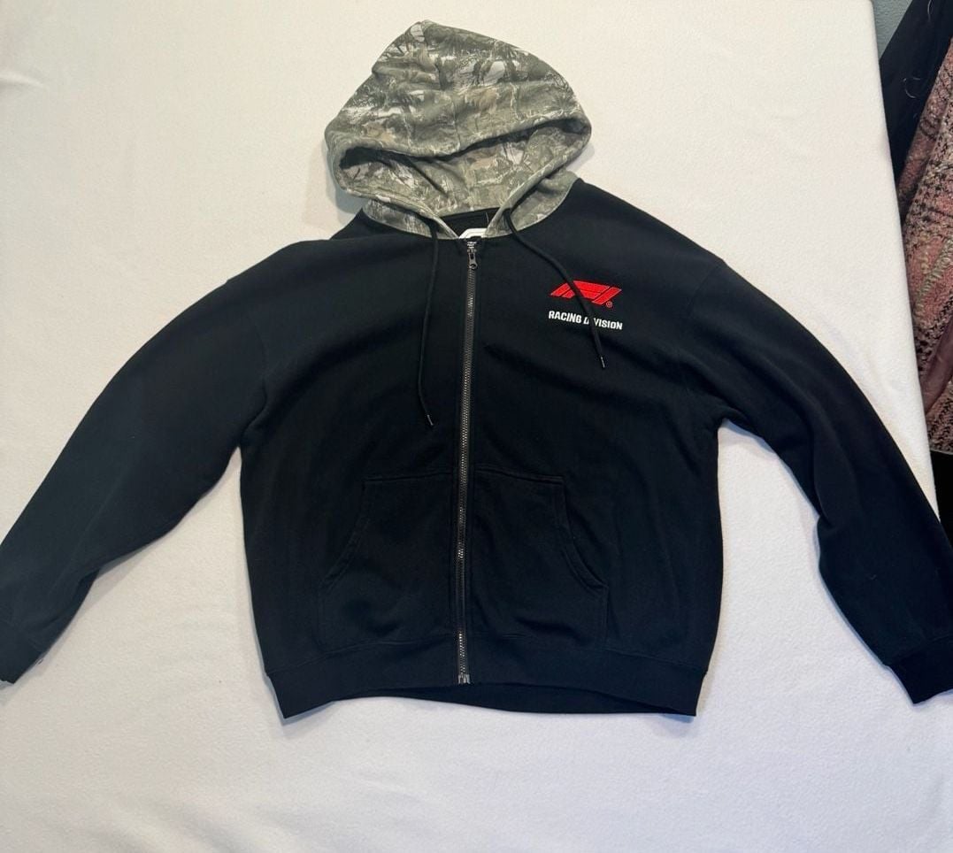 Formula 1 F1 Hybrid Apparel XL Black Camo Hood Zip Up Hoodie Racing 7
