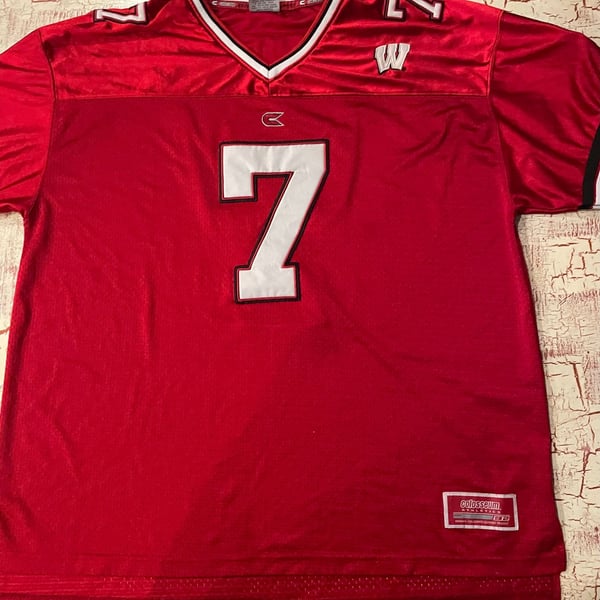 Colosseum Wisconsin Badgers Football Jersey Size XXL Red #7