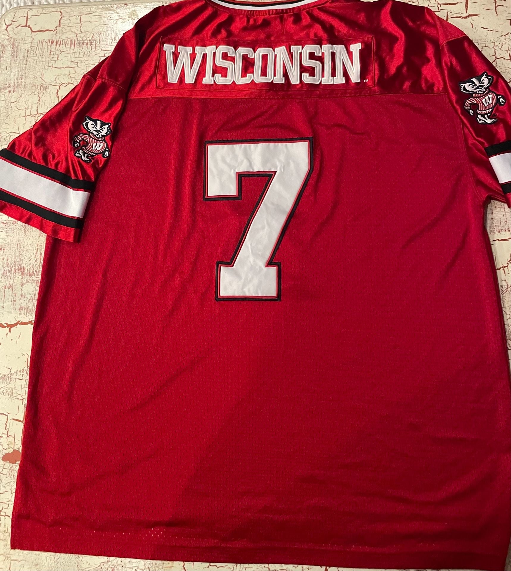 Colosseum Wisconsin Badgers Football Jersey Size XXL Red #7 4