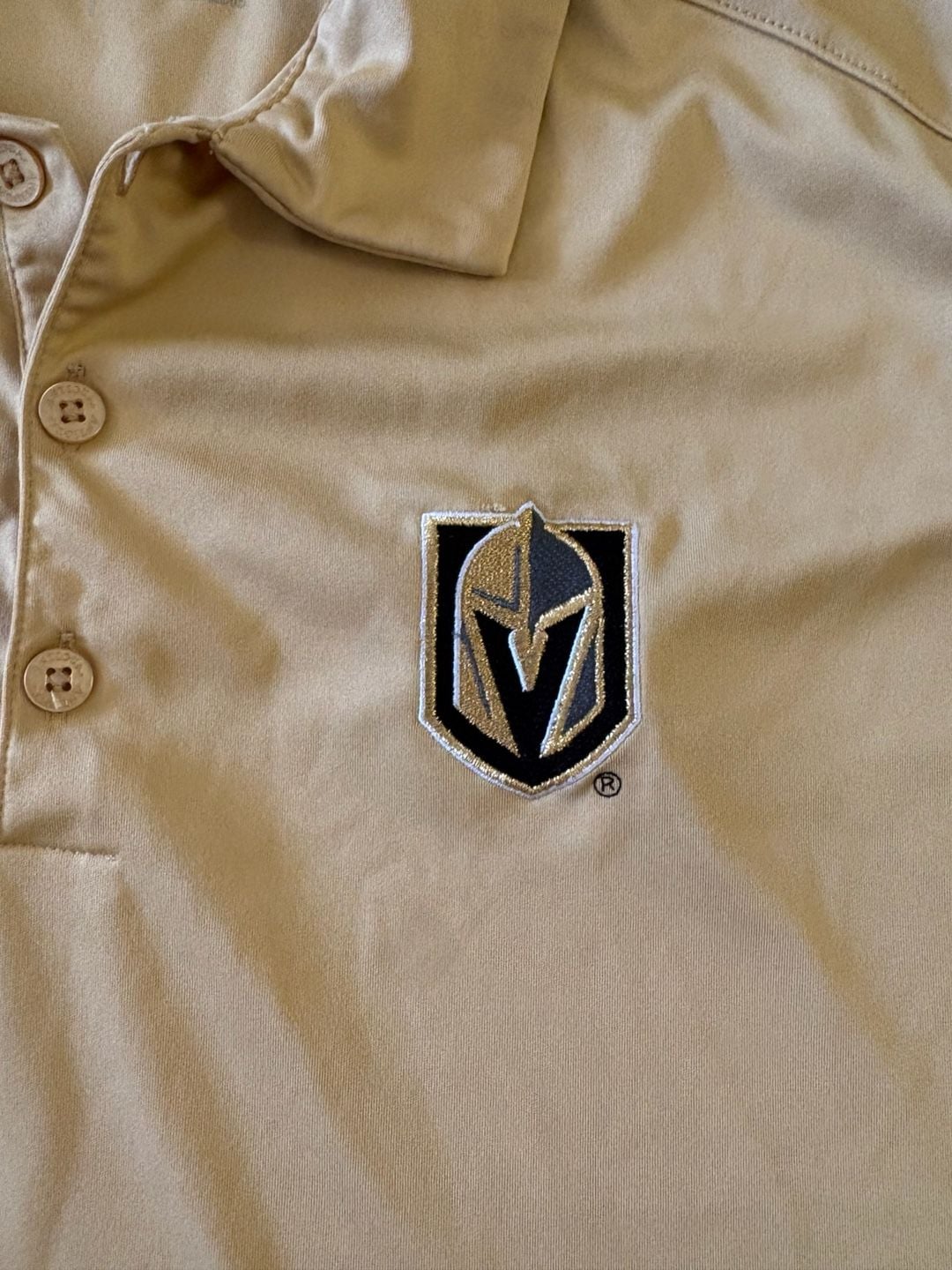 Antigua Vegas Golden Knights Polo Size L Gold Golf Shirt 3