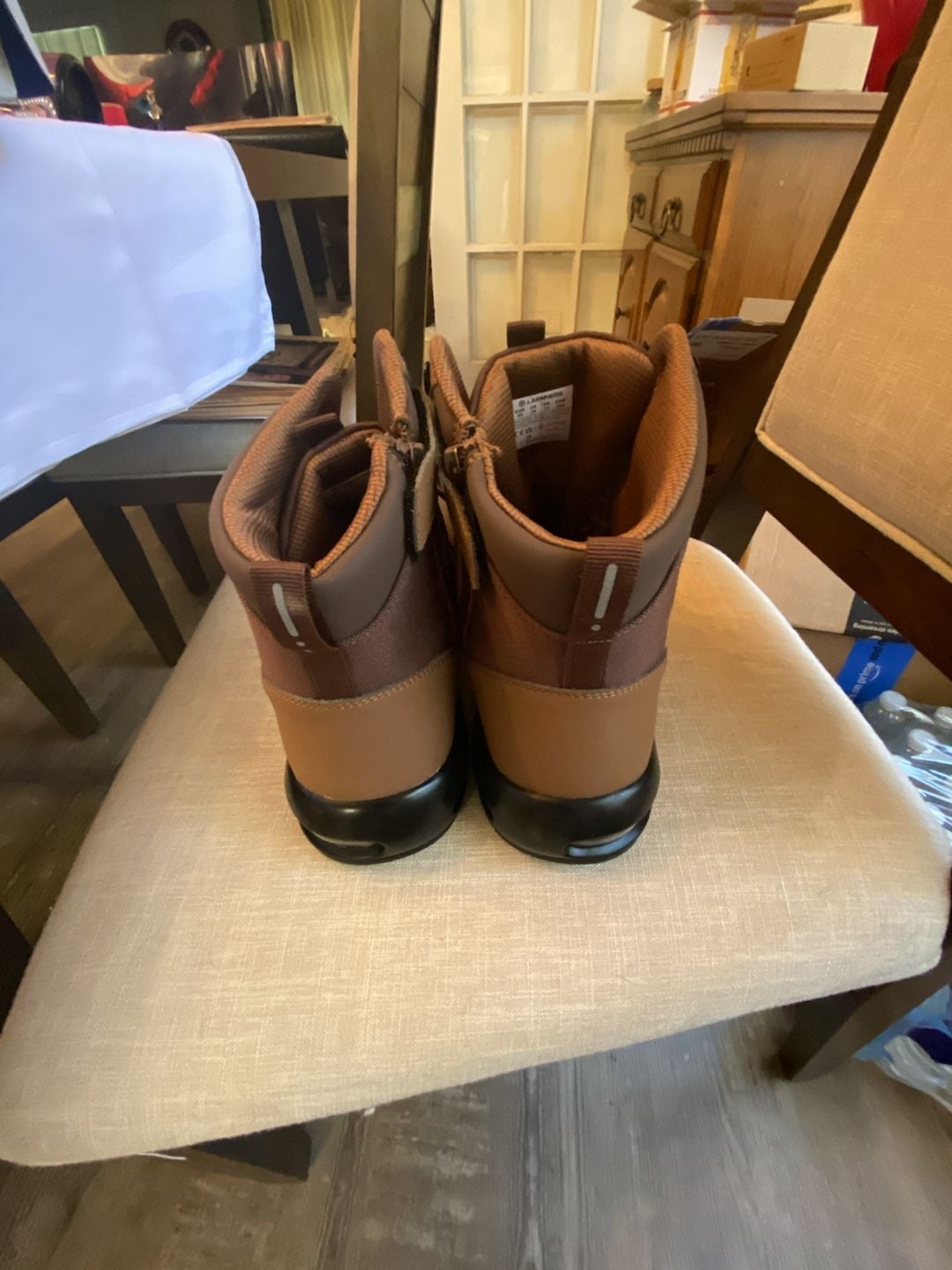 Larnmern Work Boots Size 14 Brown Safety Toe Industrial boots (brand new) 4