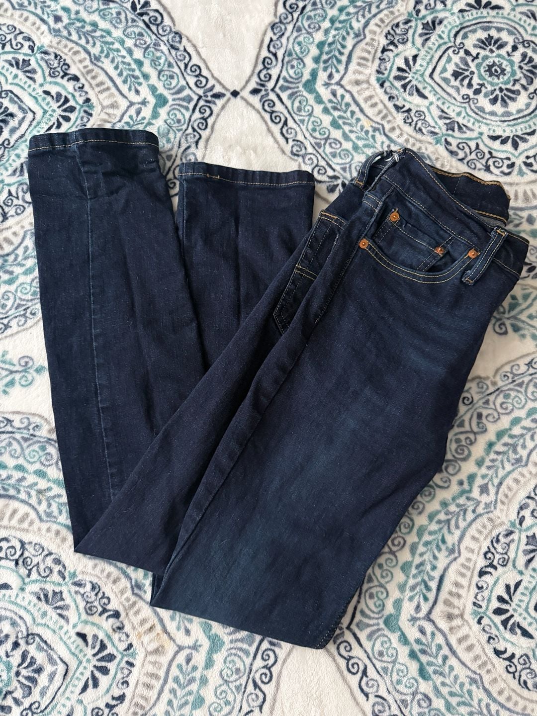 Levi's 511 Slim Jeans Size W30 L32 Dark Wash Denim 2