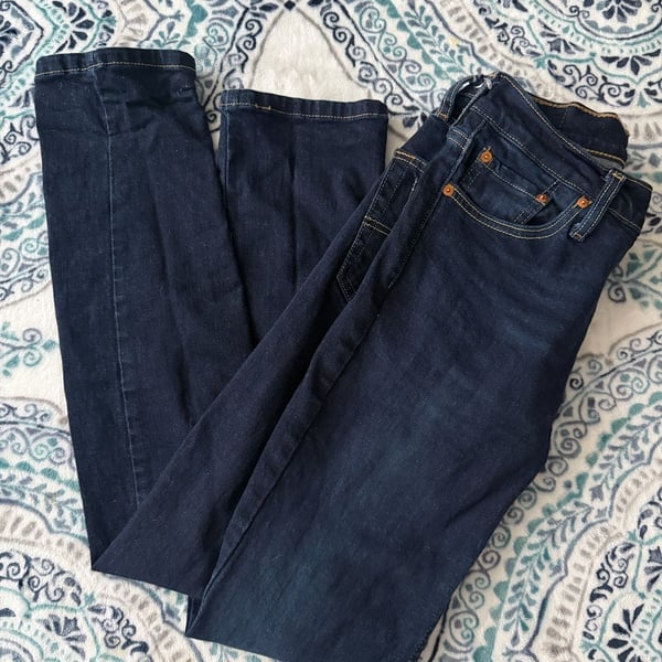 Levi's 511 Slim Jeans Size W30 L32 Dark Wash Denim
