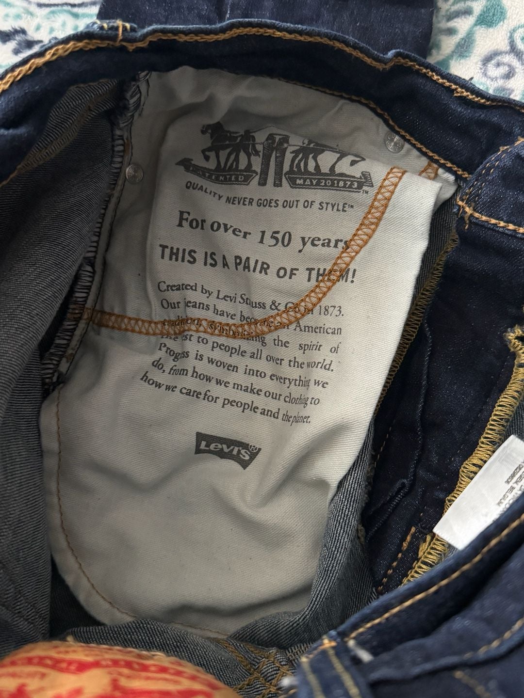 Levi's 511 Slim Jeans Size W30 L32 Dark Wash Denim 6