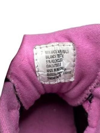 Athletic Works Toddler Girl Mesh Jogger Sneakers Size 7 Black Pink 5
