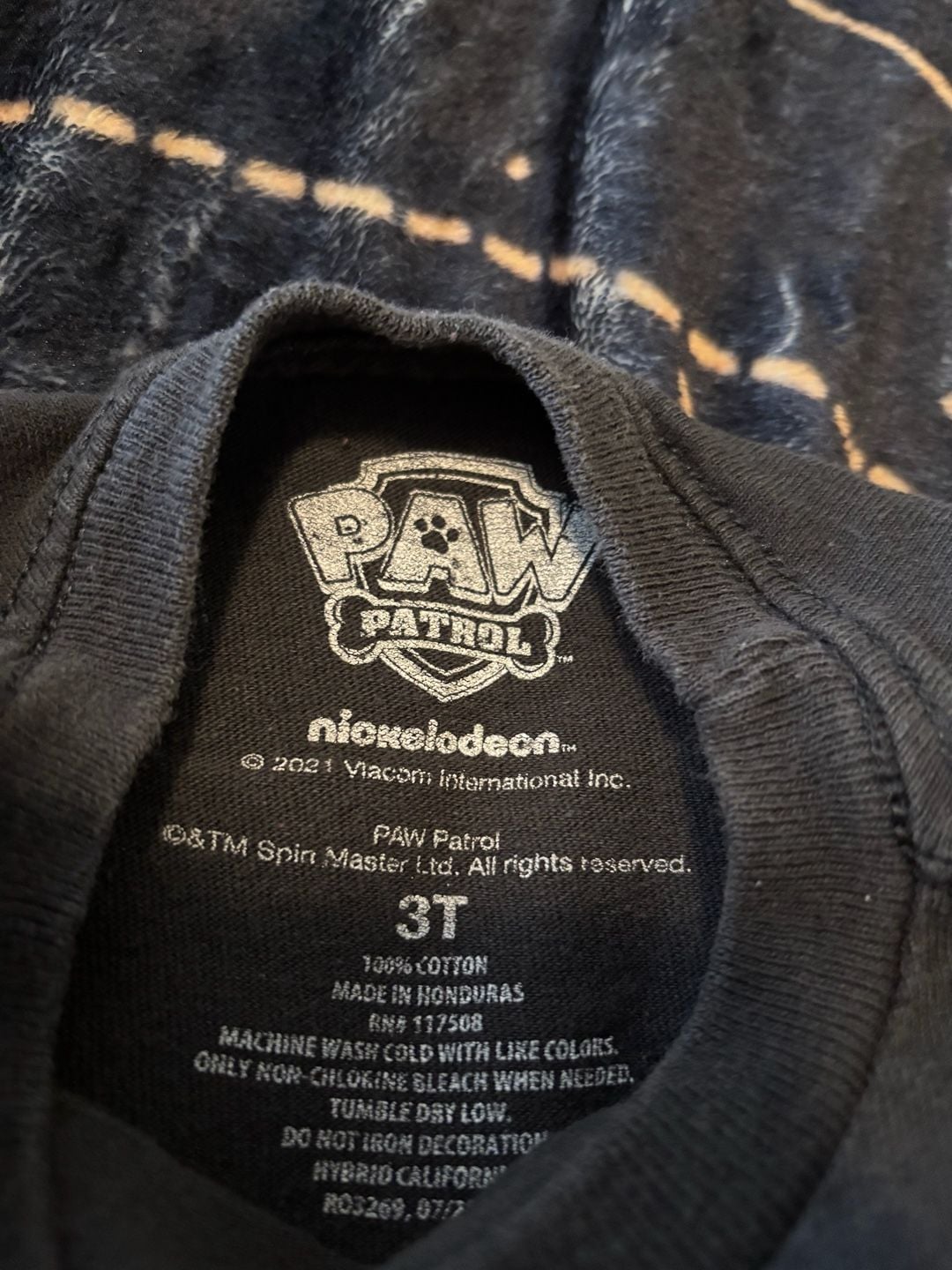 Paw Patrol Pups At Play Graphic T-Shirt Size 3T Black 3