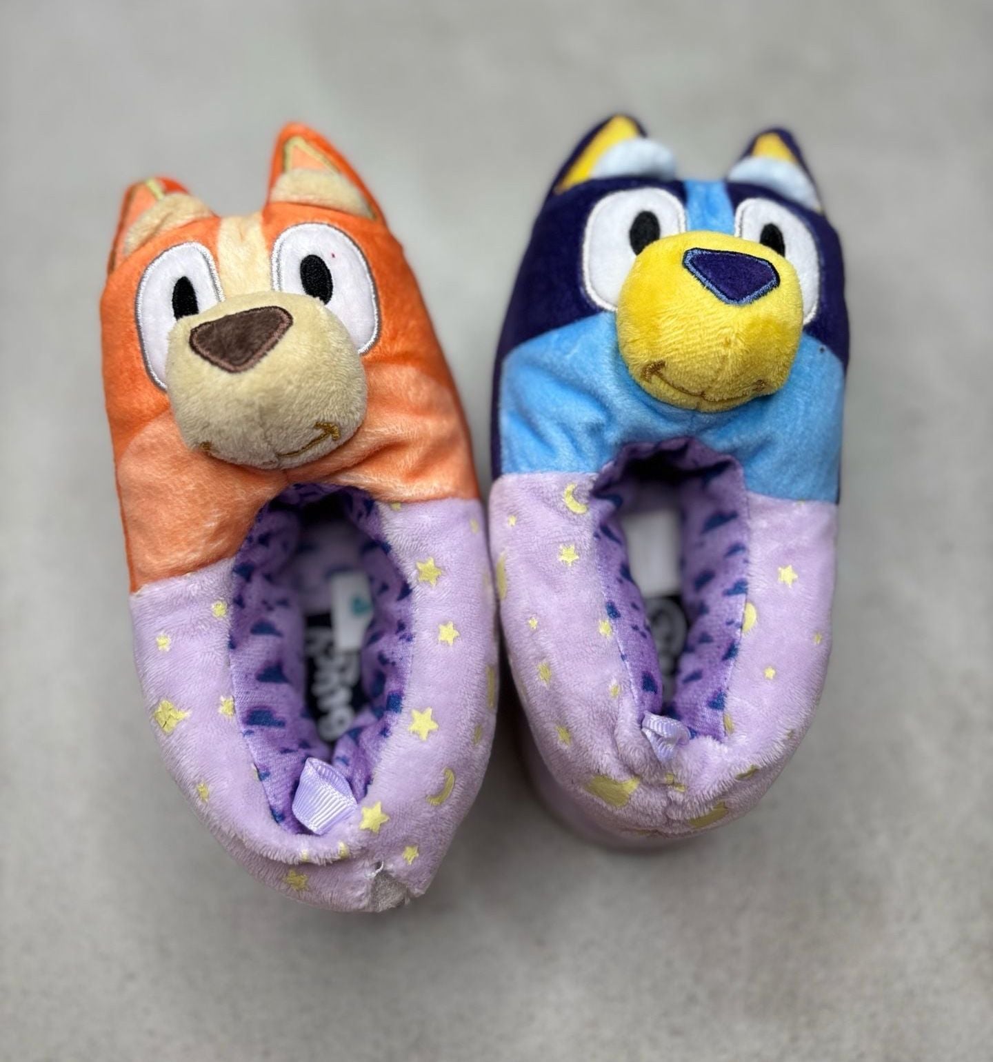 Ground Up Bluey And Bingo Slippers Size 5-6 Plush Character Slippers 2