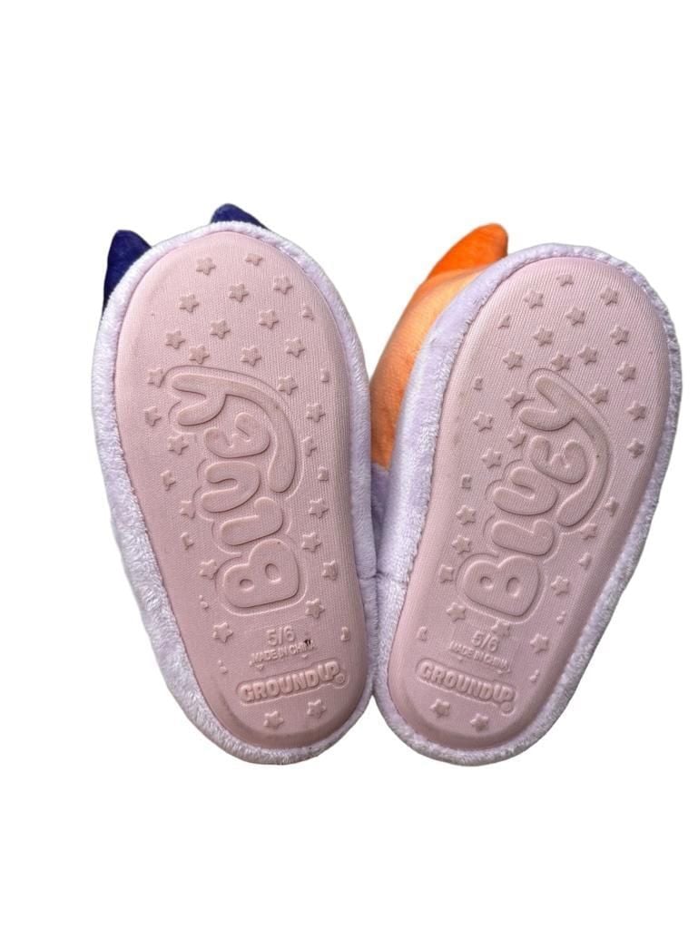 Ground Up Bluey And Bingo Slippers Size 5-6 Plush Character Slippers 4