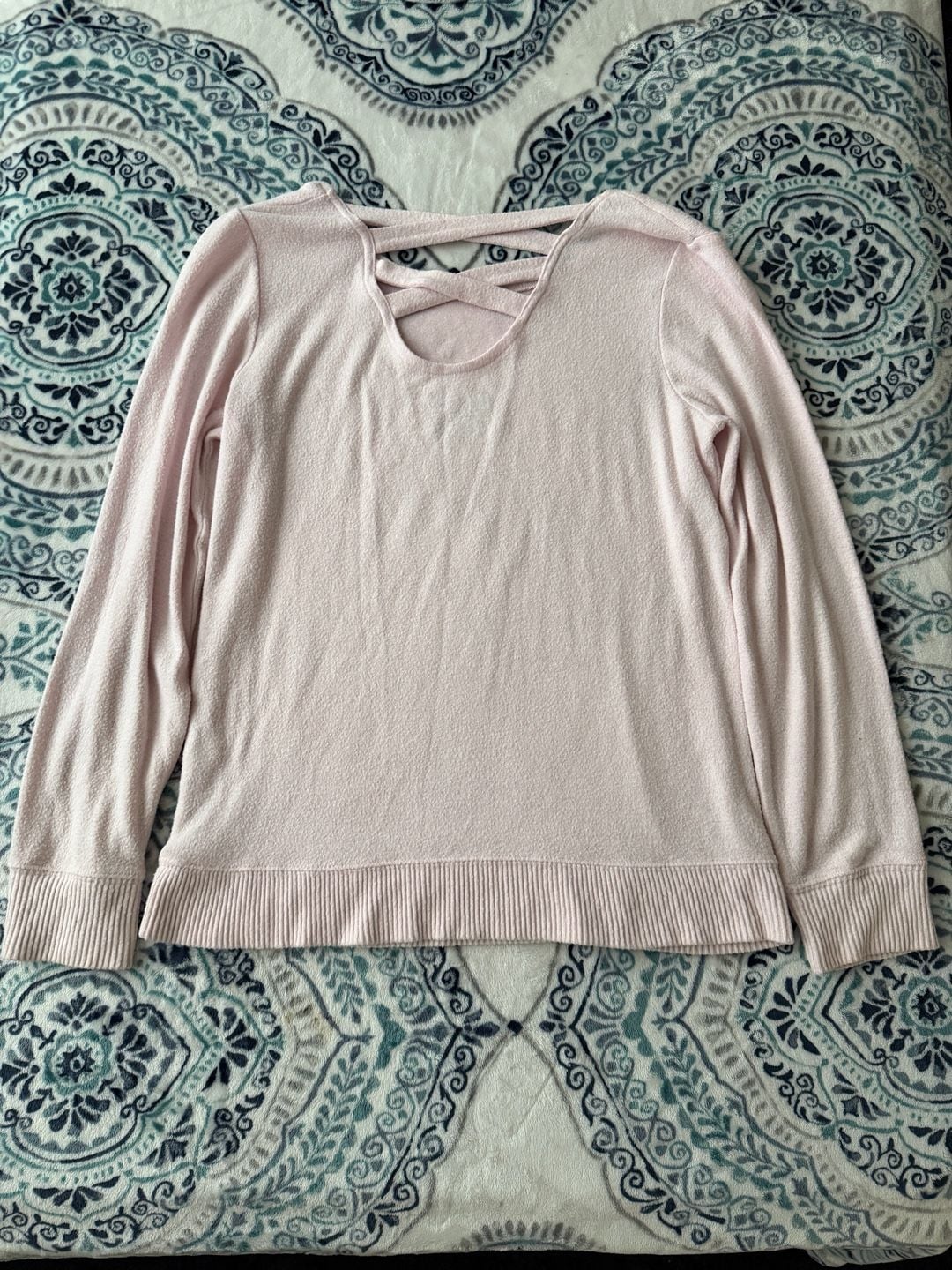 Xersion Graphic Long Sleeve Top Size XL 16 Pink Create An Impact 4