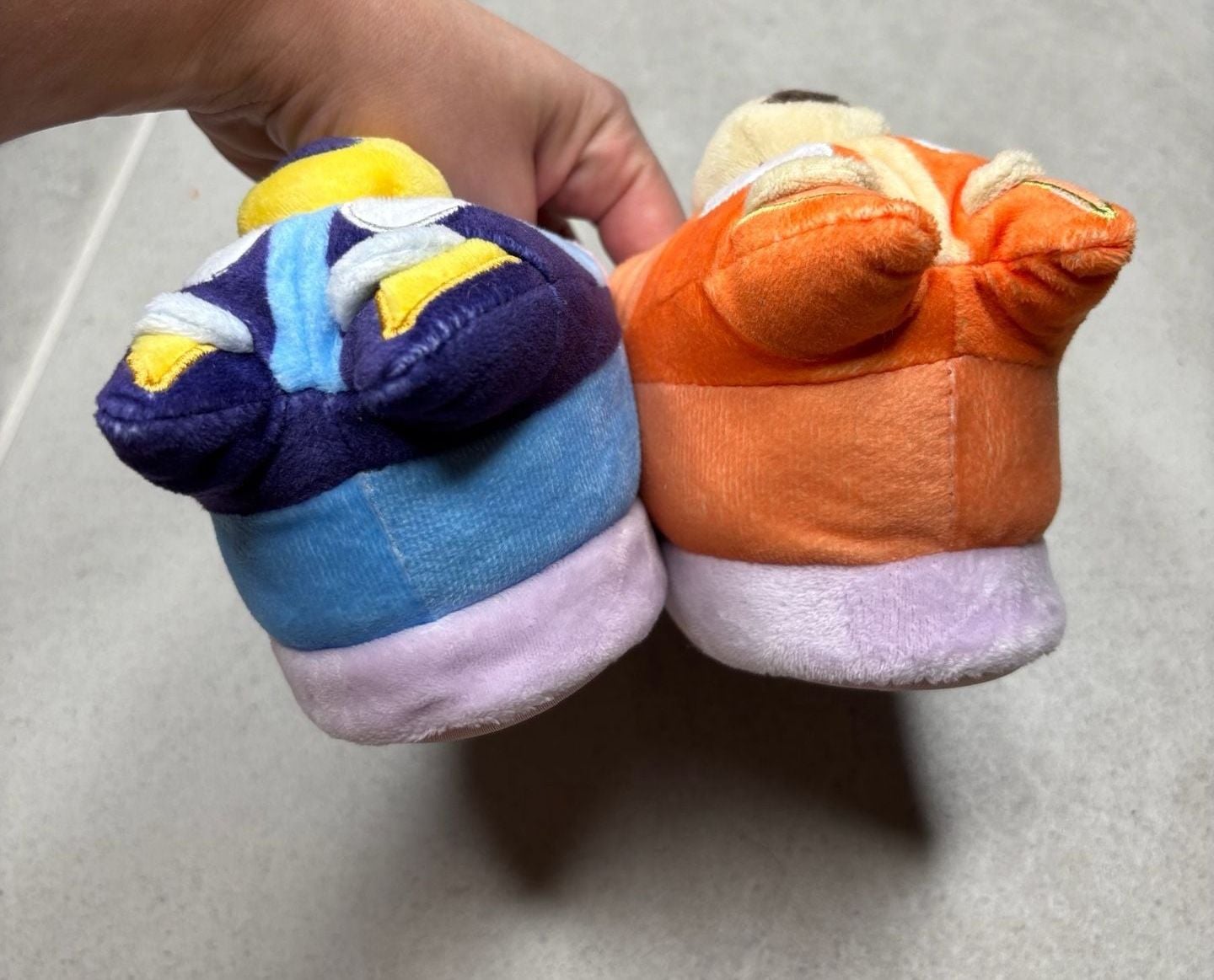 Ground Up Bluey And Bingo Slippers Size 5-6 Plush Character Slippers 6