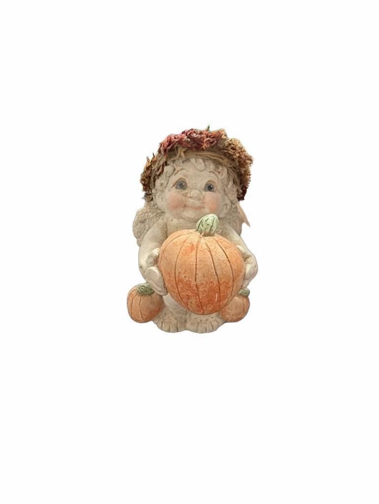 Dreamsicles Pumpkin Patch Cherub Figurine DC206 Vintage Fall Decor 1