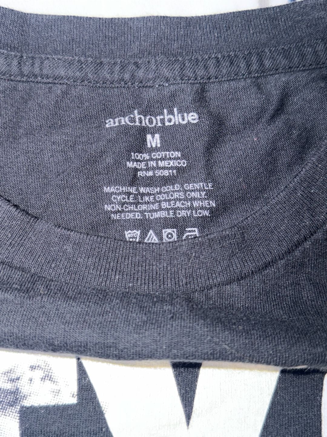 Anchor Blue City Of Angels Graphic T-Shirt Size M Black 3