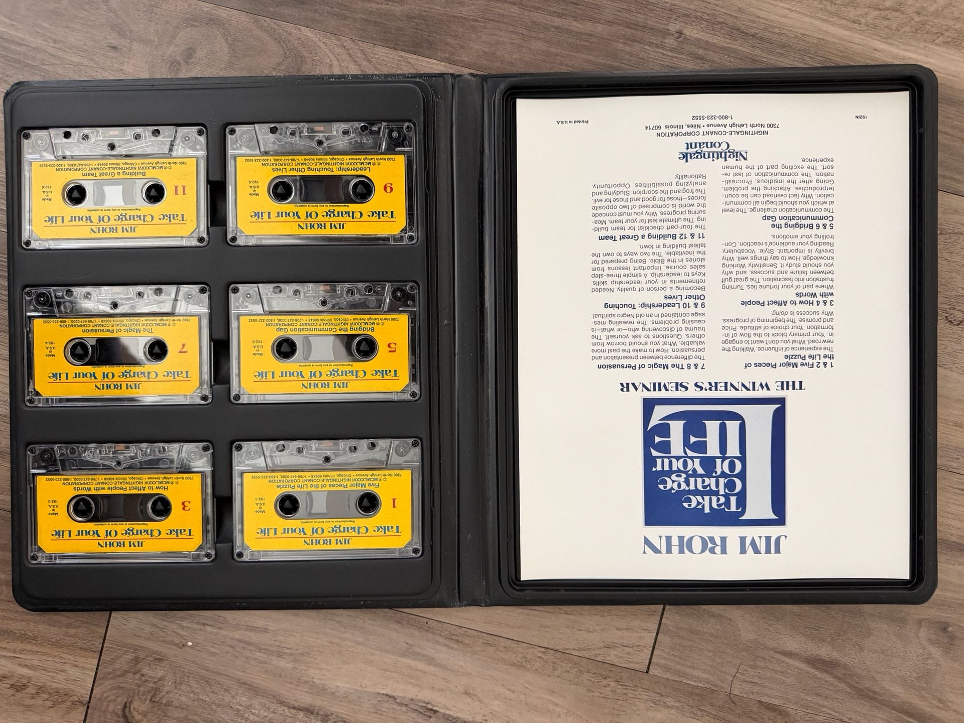 Jim Rohn Take Charge Of Your Life The Winner's Seminar Cassette 2
