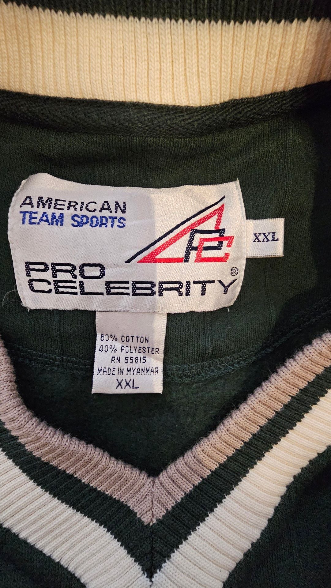 American Team Sports V-Neck Pullover Sweater Green Golf Course 7