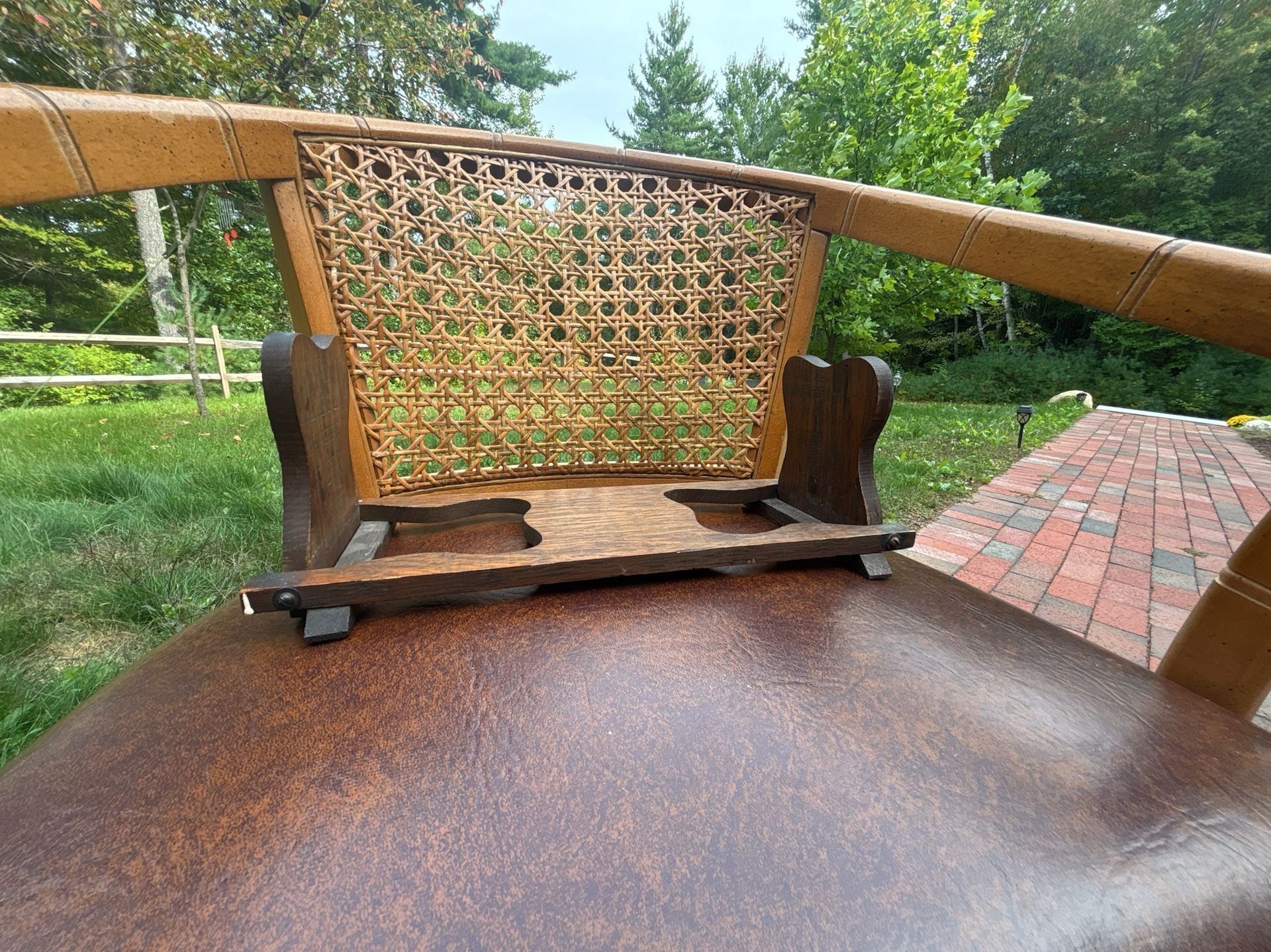Vintage Wood Folding Book Stand  7