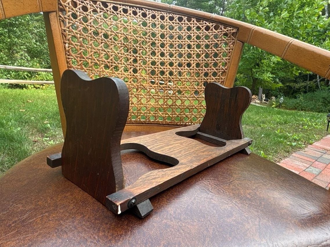 Vintage Wood Folding Book Stand  8