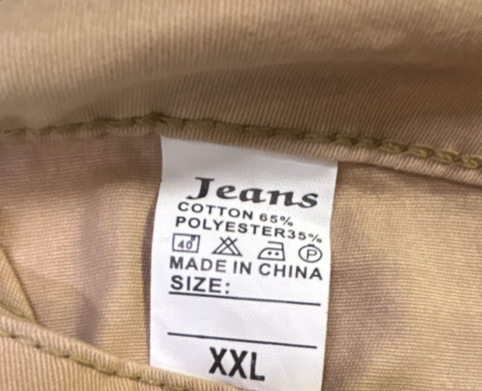 Slim Ankle Pants Beige Size XXL 5