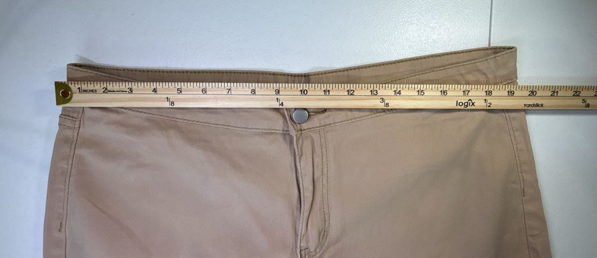 Slim Ankle Pants Beige Size XXL 4