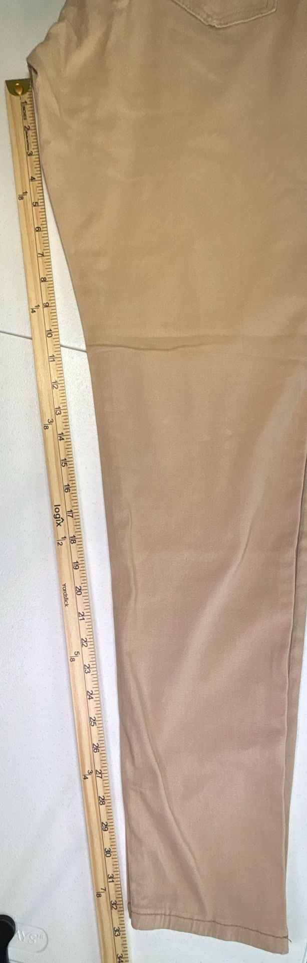 Slim Ankle Pants Beige Size XXL 6
