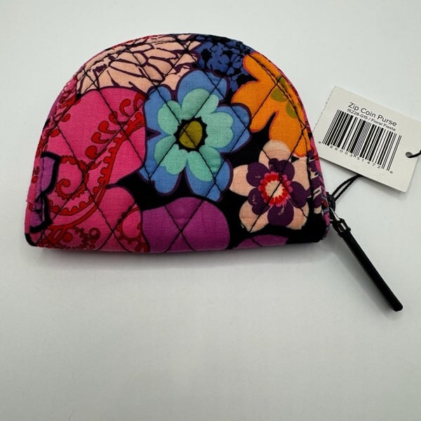 Vera Bradley Zip Coin Purse Floral Fiesta