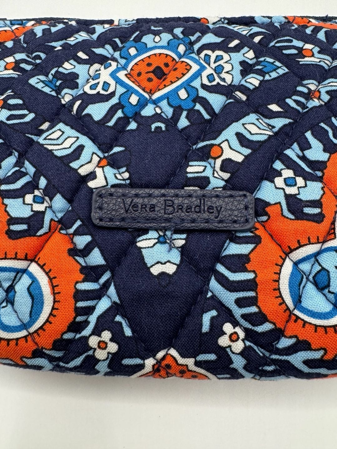 New Vera Bradley Cosmetic Bag Marrakesh Quilted Zip Pouch 3