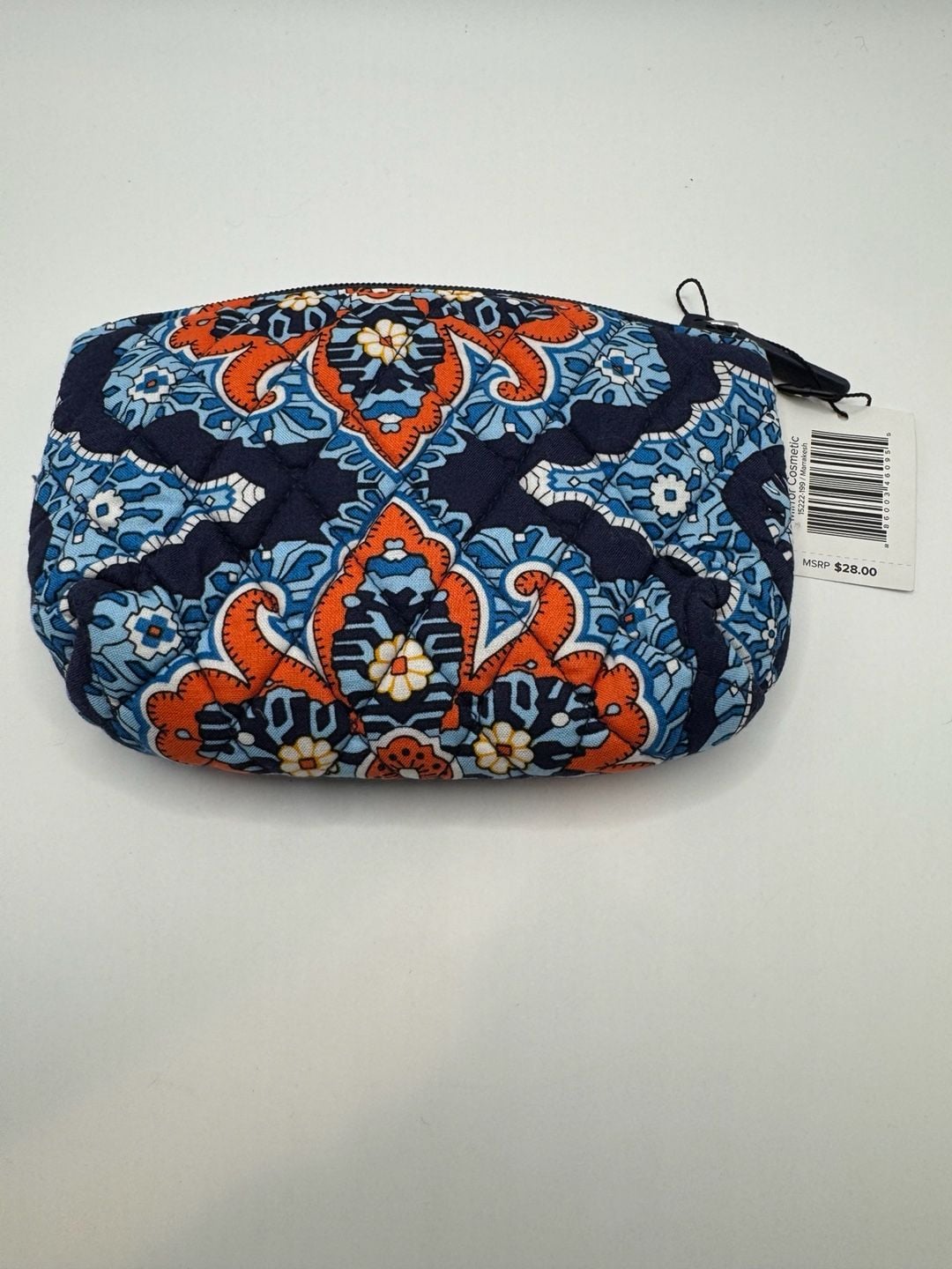 New Vera Bradley Cosmetic Bag Marrakesh Quilted Zip Pouch 4