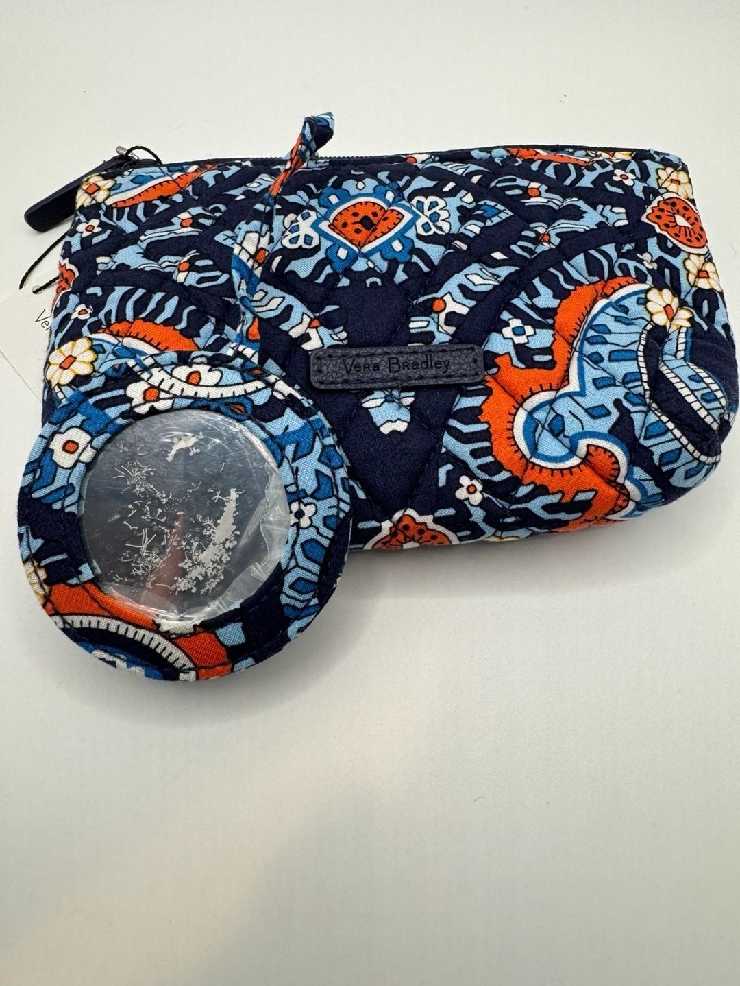 New Vera Bradley Cosmetic Bag Marrakesh Quilted Zip Pouch 8