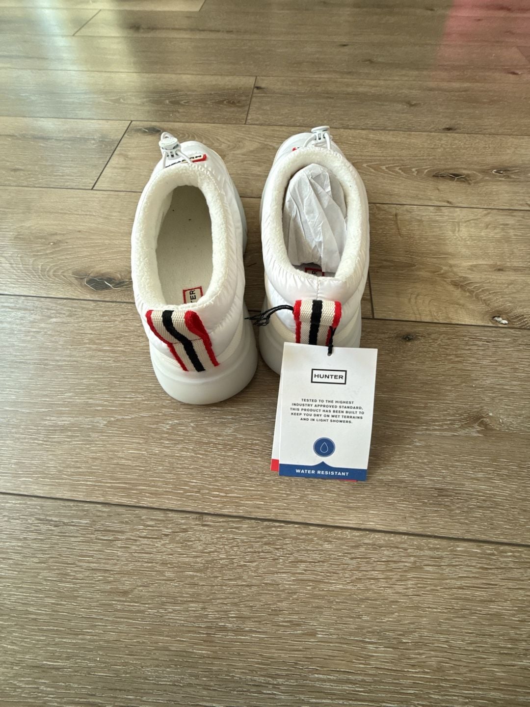 Hunter Madi Insulated Water Resistant Slip-on Mules White 5