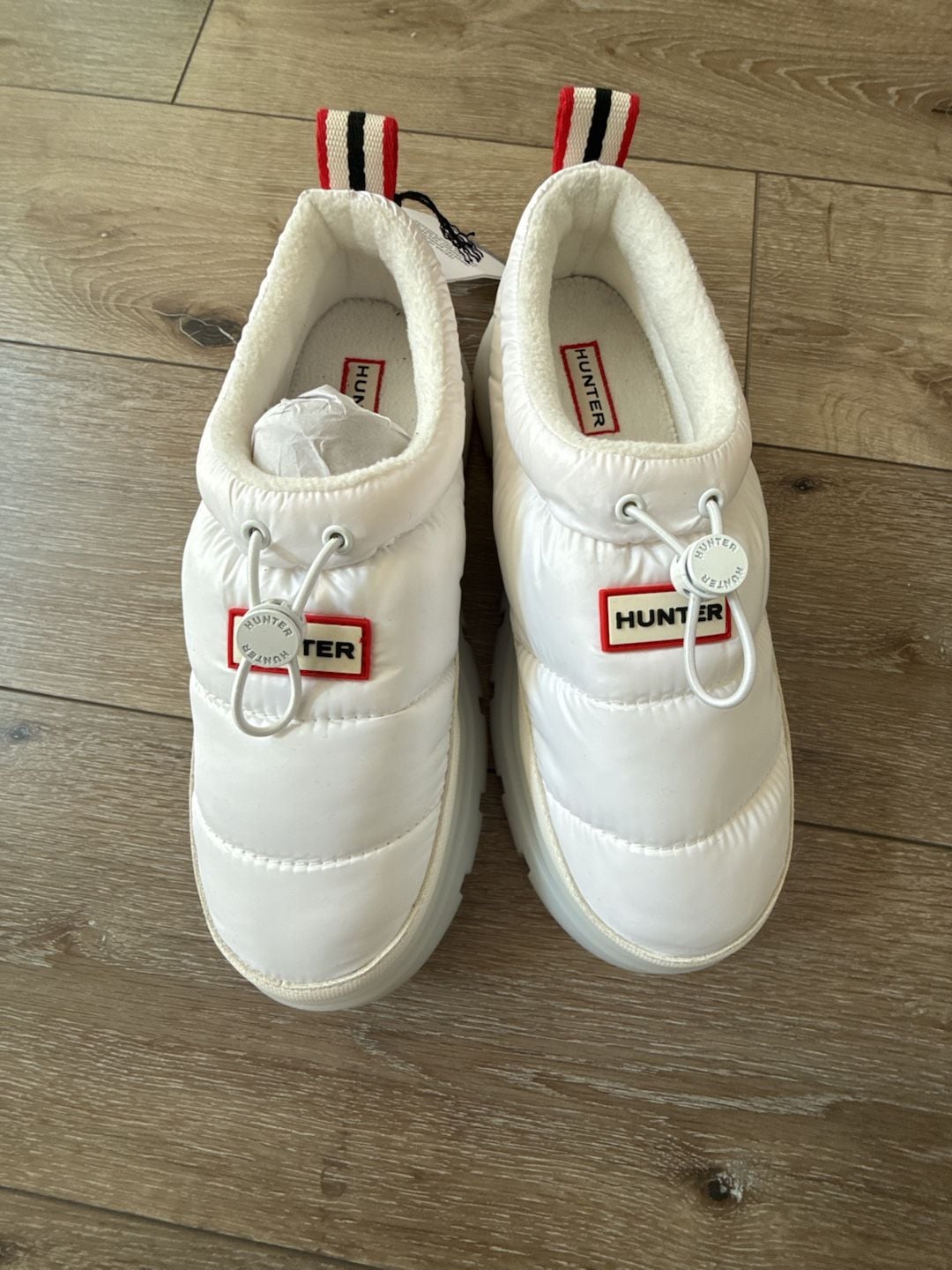 Hunter Madi Insulated Water Resistant Slip-on Mules White 7