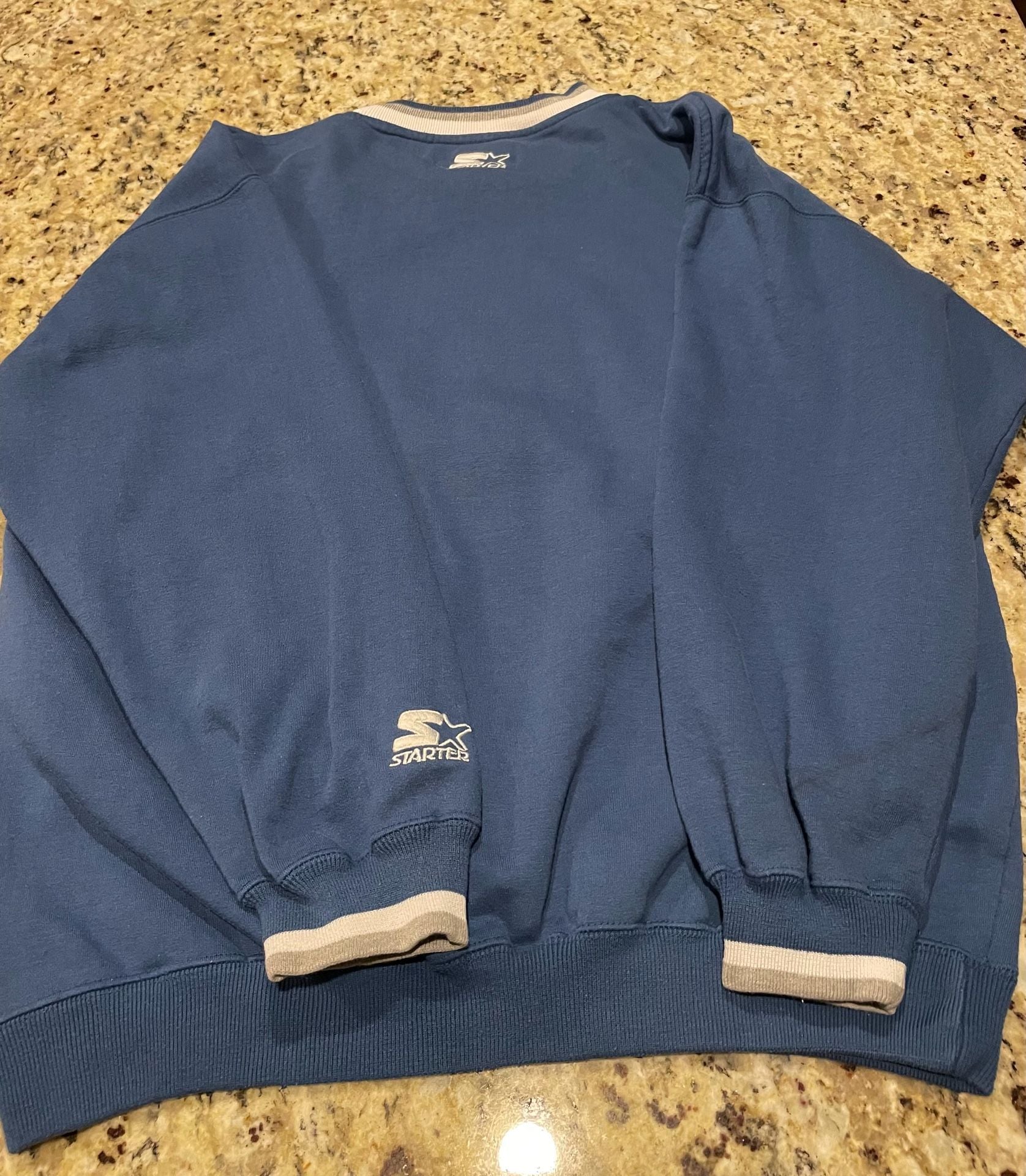 Starter Dallas Cowboys Sweatshirt Size L Blue Vintage NFL 4