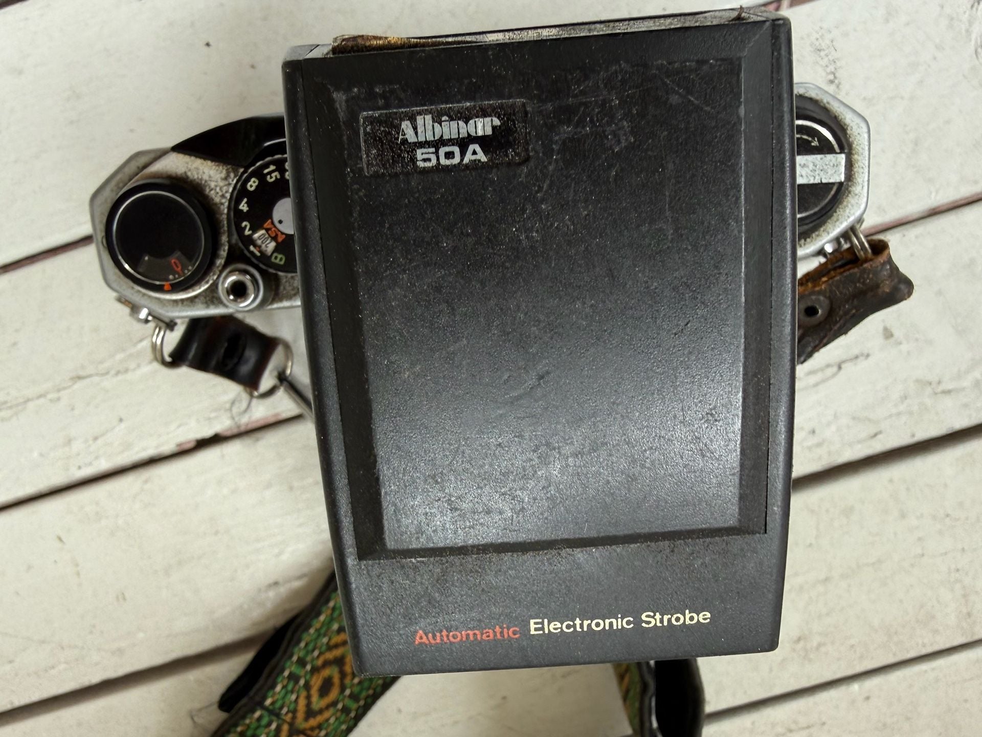 Asahi Pentax Film Camera with 50mm Lens and Flash 5