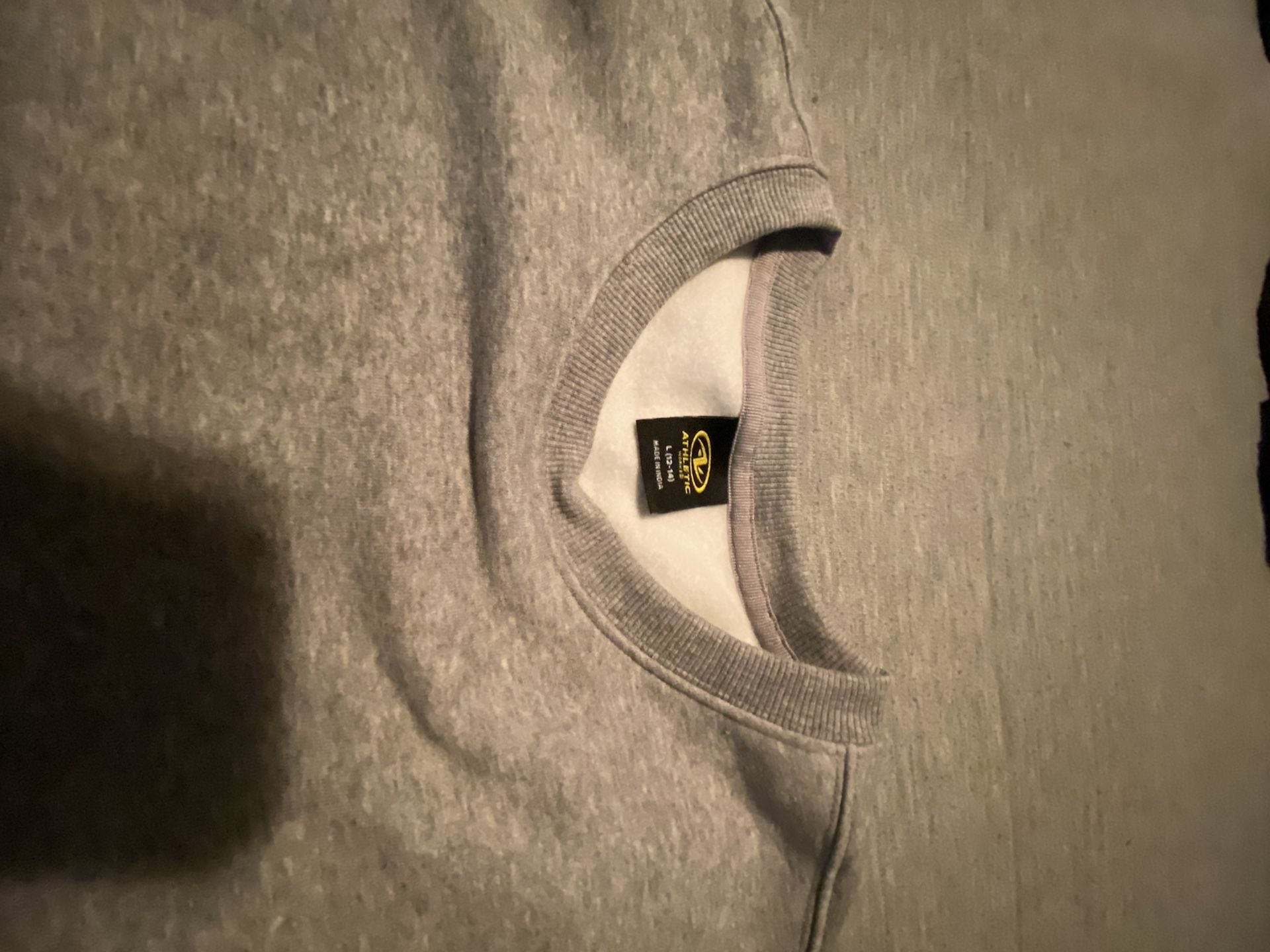 Athletic Works Sweatshirt Size L (12-14) Heather Gray Fleece Crewneck 3