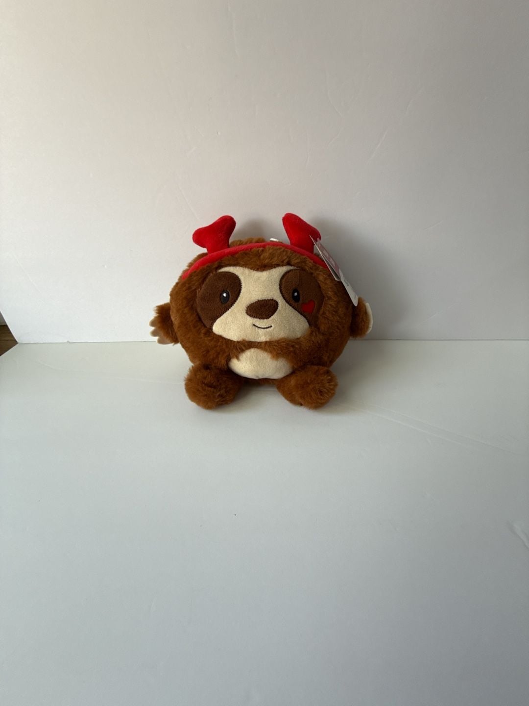 American Greetings Brown Sloth Plush Heart Antlers 7" Stuffed Animal
#683 1