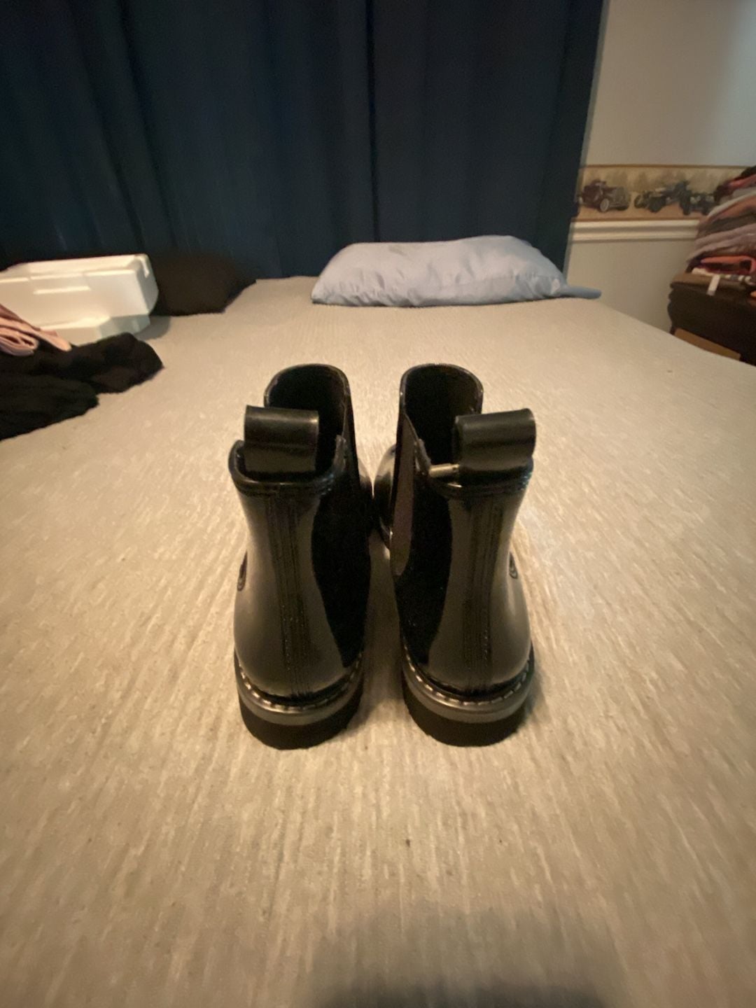 Cougar Kensington Chelsea Rain Boots Size 8 Black Glossy 5