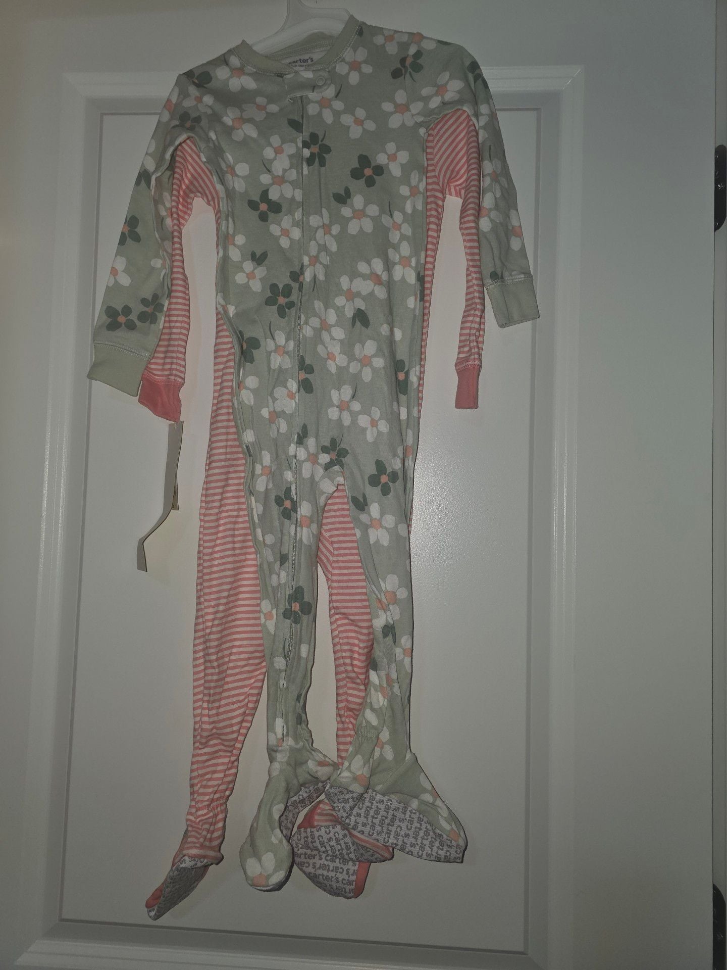 Carter's Footed Pajamas 2-Pack Floral Stripe 2T 1