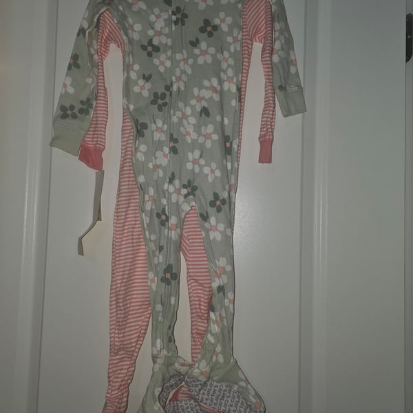 Carter's Footed Pajamas 2-Pack Floral Stripe 2T