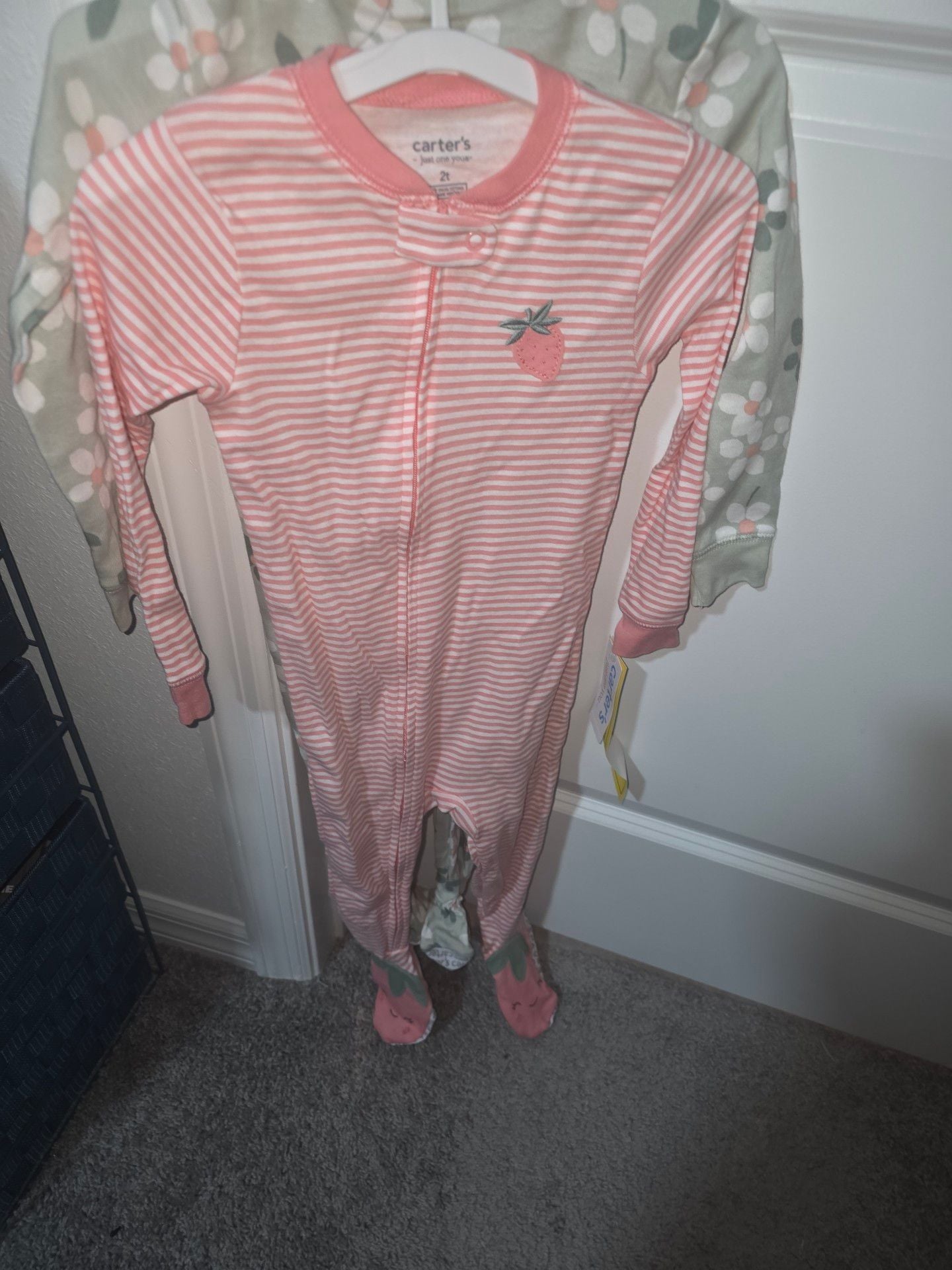 Carter's Footed Pajamas 2-Pack Floral Stripe 2T 2
