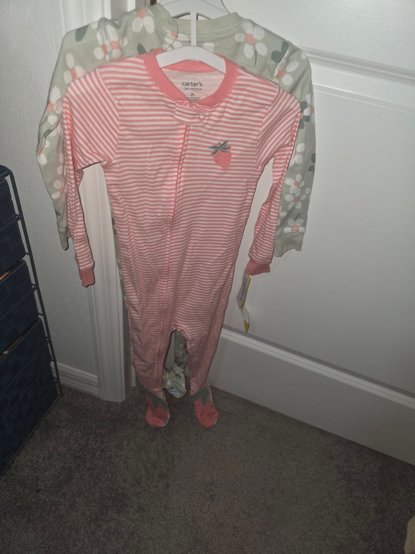 Carter's Footed Pajamas 2-Pack Floral Stripe 2T 3