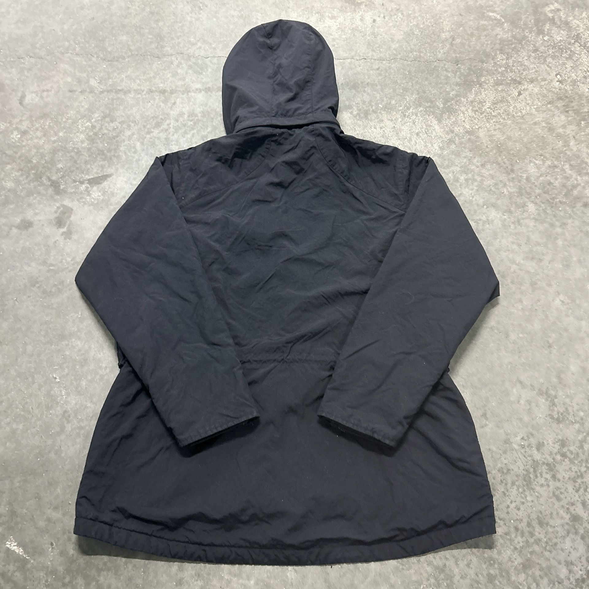 Eddie Bauer Hooded Jacket Size XL Black Full Zip Fleece Lined 3