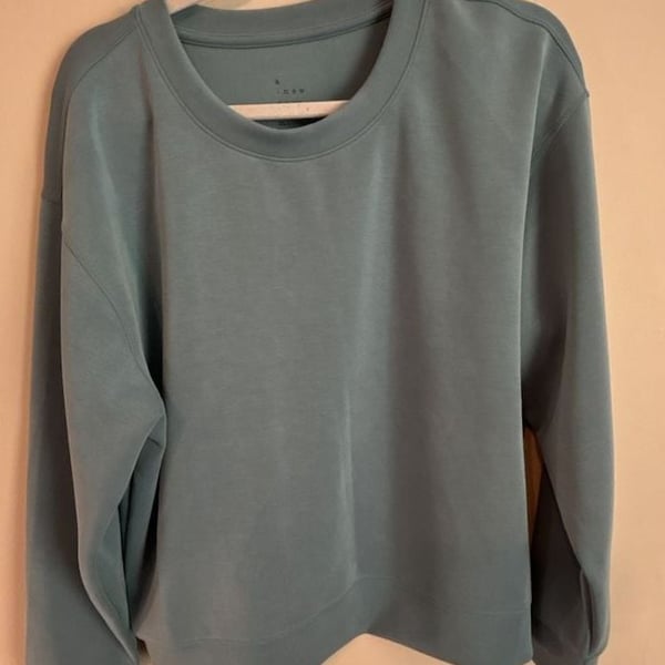 A New Day Sweatshirt Blue Crewneck Pullover