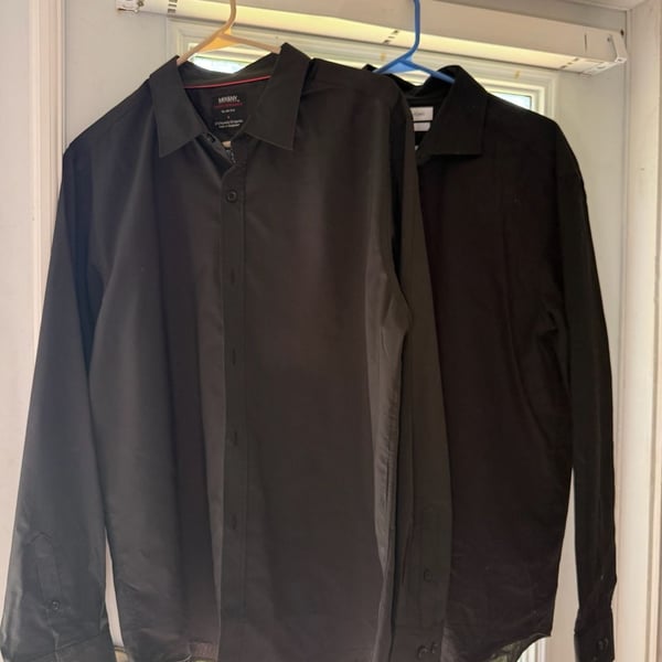 Calvin Klein Slim Fit Dress Shirt Size 16.5 32/33 Black