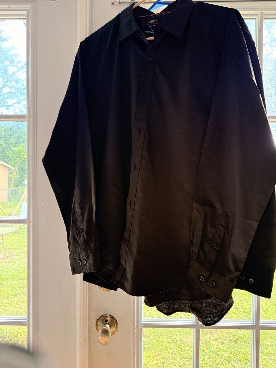 Calvin Klein Slim Fit Dress Shirt Size 16.5 32/33 Black 7