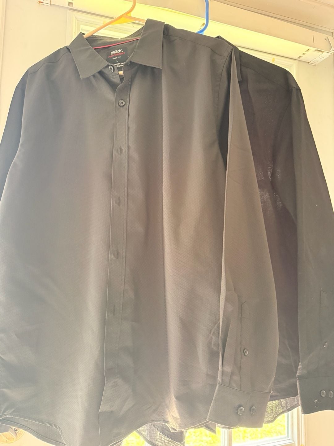 Calvin Klein Slim Fit Dress Shirt Size 16.5 32/33 Black 9