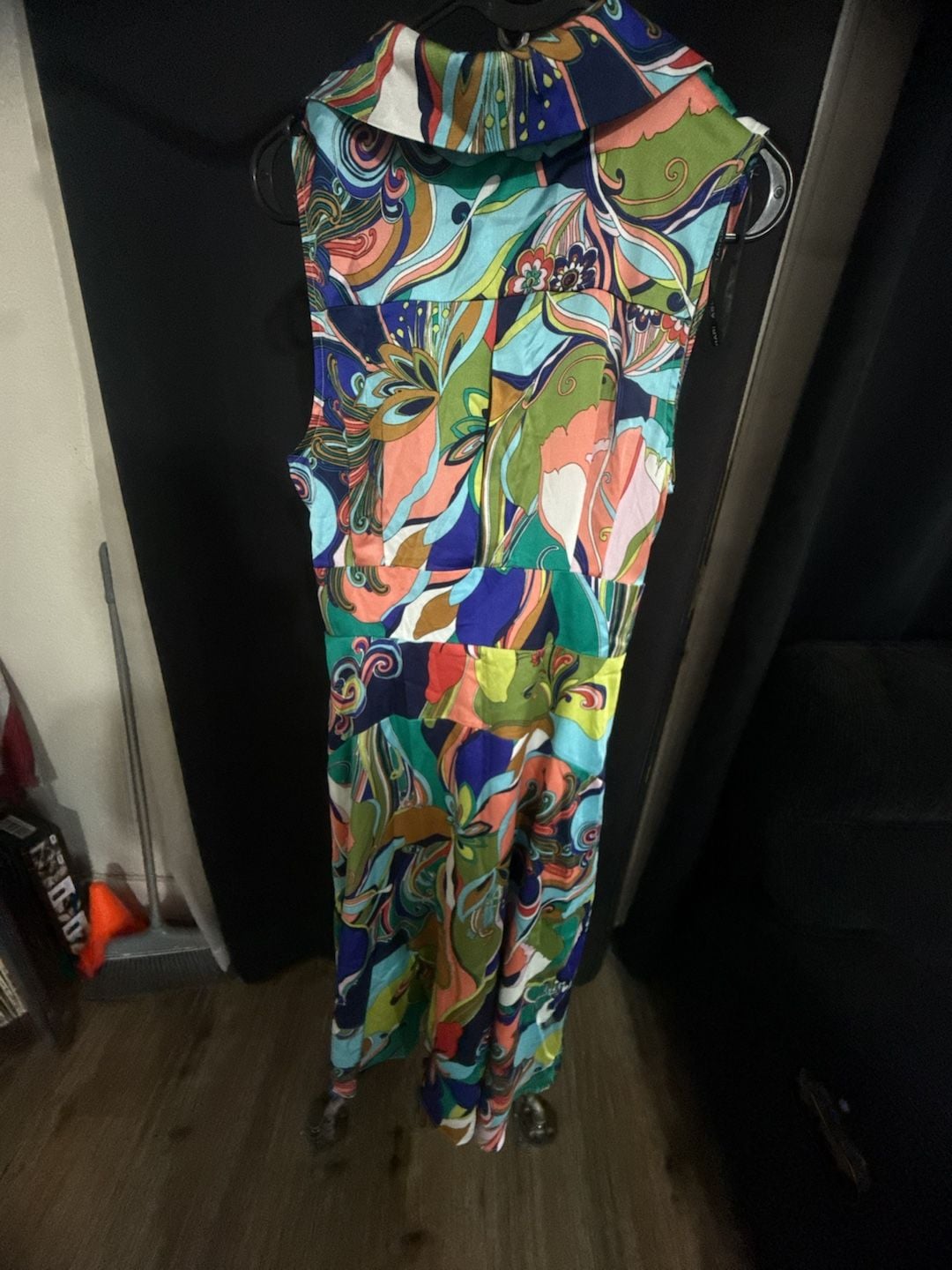 Tahari ASL Sleeveless Midi Dress Size 10 Multicolor Pucci Print 4