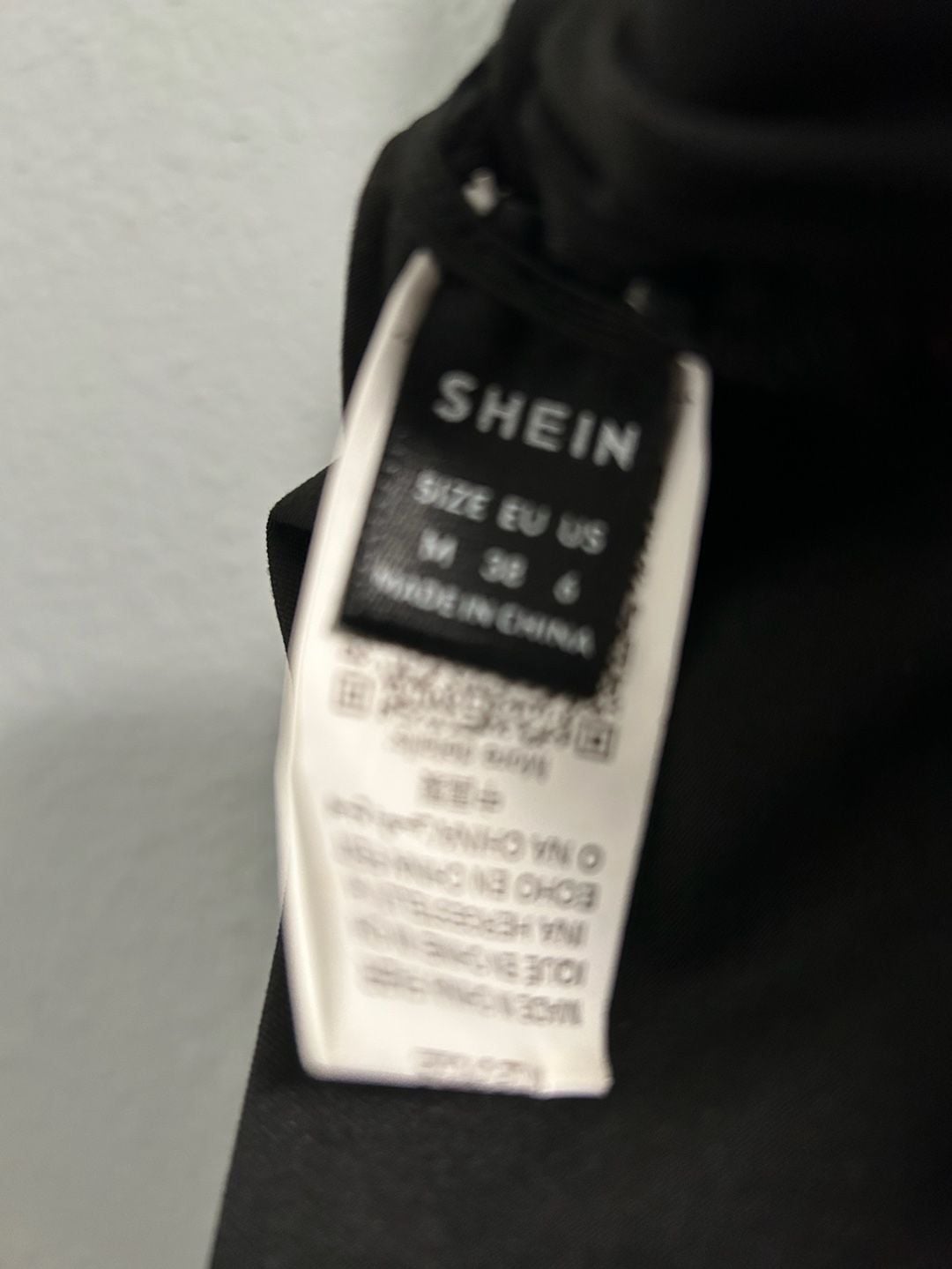 SHEIN Ruched Bodycon Dress US Size 6 Black Spaghetti Strap 3