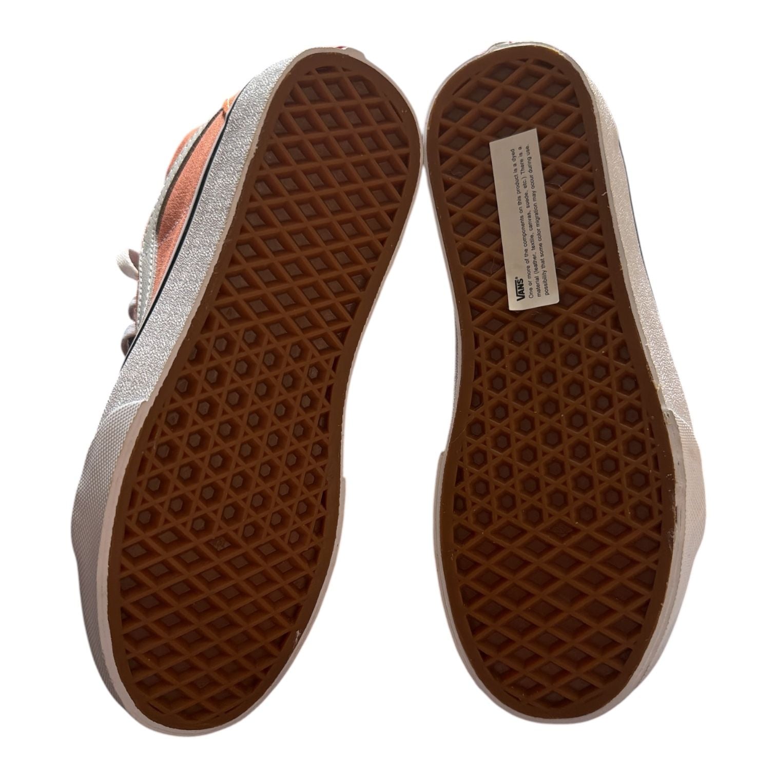 Vans Kids Sk8-Hi Reissue Side Zip Sun Baked Orange Sneakers – Size 4 5